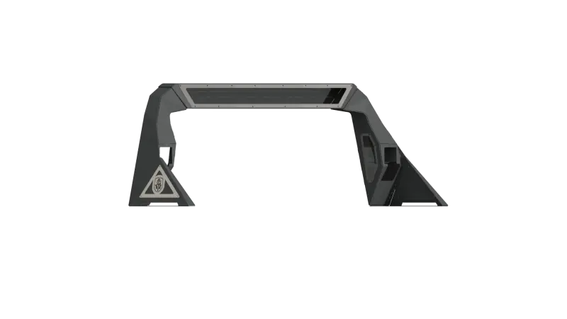 Road Armor Id Headache Rack For 2014–2018 Chevy/Gmc 1500 With Bedrail Pods, 40-Inch Light Bar, And Raw Finish 1
