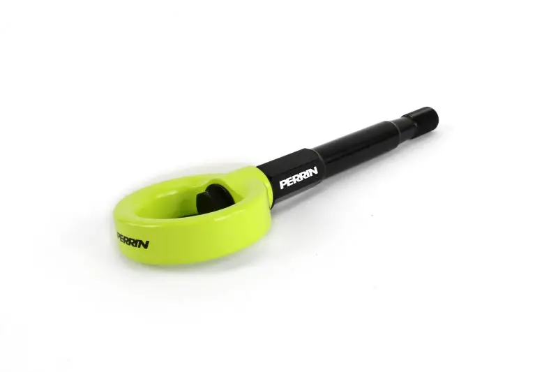 Perrin Rear Tow Hook Kit – Neon Yellow Finish For 2014–2019 Subaru Forester & Ascent 1