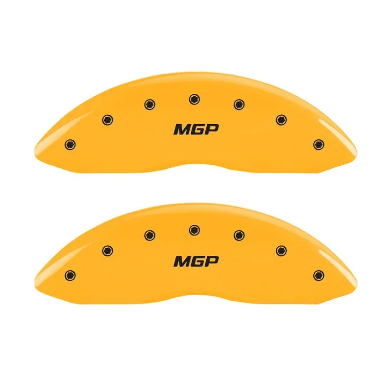 Mgp Engraved Front Caliper Covers — Yellow Finish With Black Lettering For 2005 Toyota Tundra 1