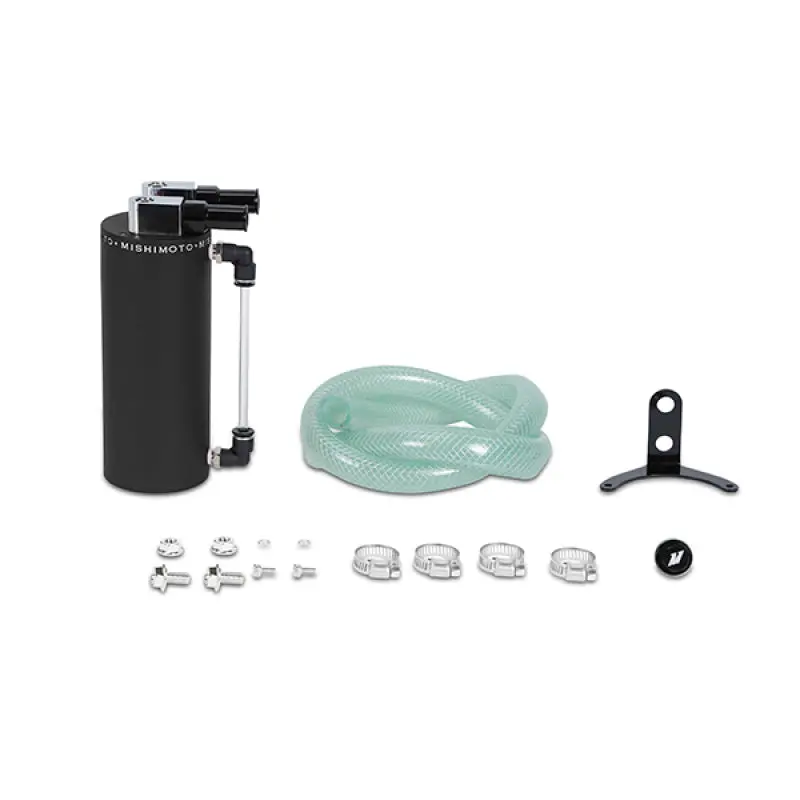 Mishimoto Wrinkle-Black Aluminum Oil Catch Can (Compact Size) 1