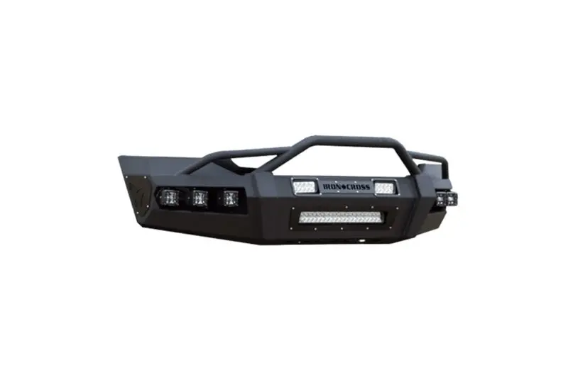 Iron Cross Hardline Front Bumper — Primer-Finished, Fits 2019 Ram 1500 1