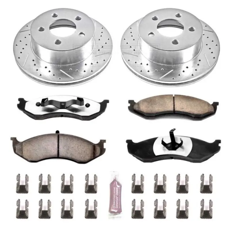 Power Stop Z36 Truck & Tow Brake Kit – Front Replacement For 1999–2001 Jeep Cherokee 1