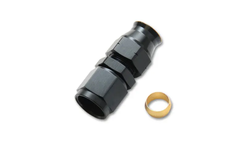 Vibrant -8An Female To 3/8" Tube Adapter Fitting With Brass Olive Insert 1