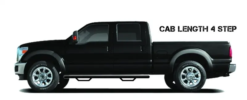 N-Fab Nerf Step Side Steps For 2015.5–2017 Dodge Ram 1500 Crew Cab – Textured Black, 3" Width 1