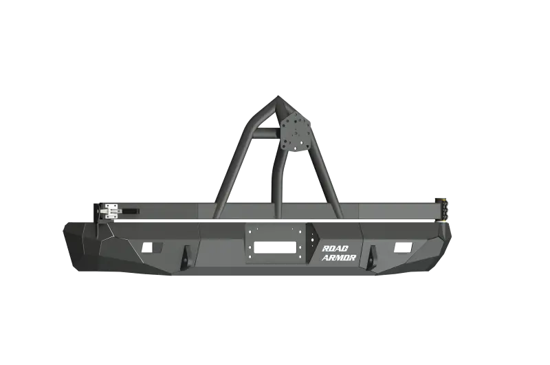 Road Armor Stealth Rear Winch Bumper With Tire Carrier For 1999–2007 Ford Excursion – Textured Black 1