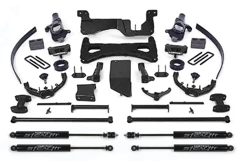 Fabtech 01-06 Gm C/K2500Hd C/K3500 Non Dually 8In Perf. System W/Stealth Shocks 1