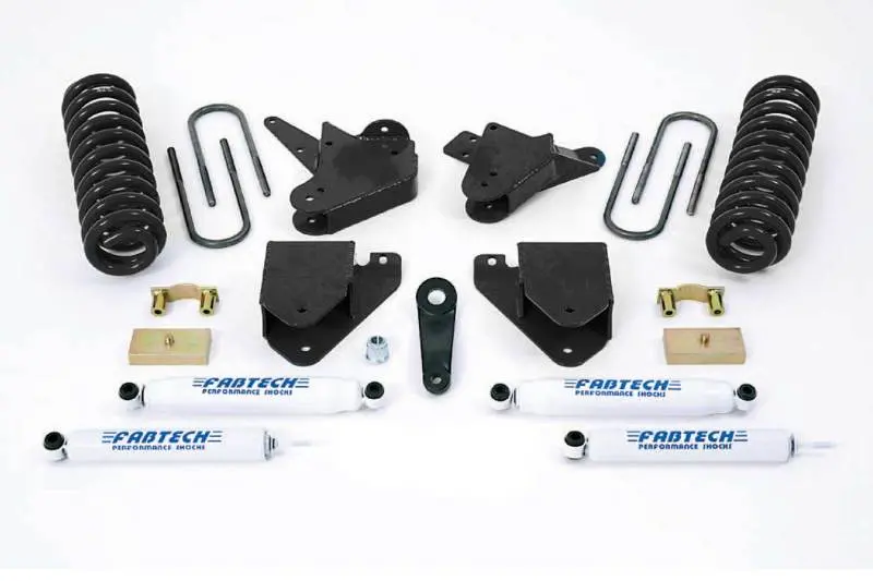 Fabtech 6-Inch Basic Lift System For 1999–2000 Ford F-250/F-350 2Wd 7.3L Diesel – Includes Performance Shocks 1
