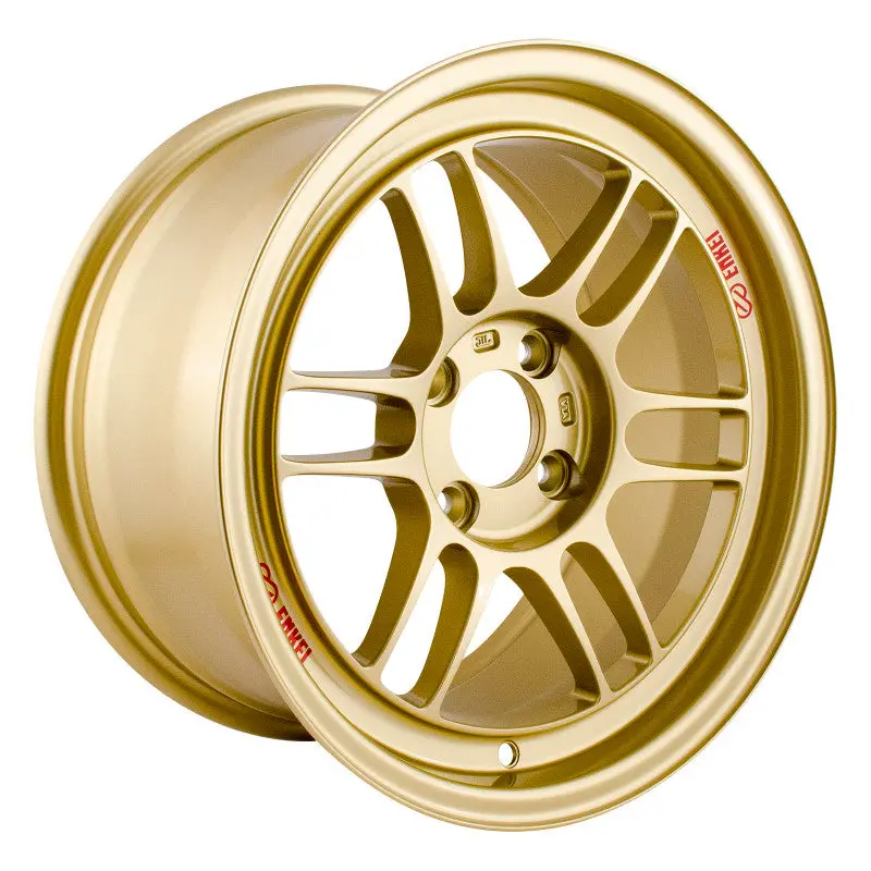 Enkei Rpf1 Gold Alloy Wheel – 15X8 Inches, 4X100 Bolt Pattern, 28Mm Offset, 75Mm Hub Bore 1