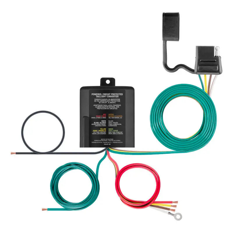 Curt 3-To-2-Wire Powered Taillight Converter For Trailer Lighting Integration 1